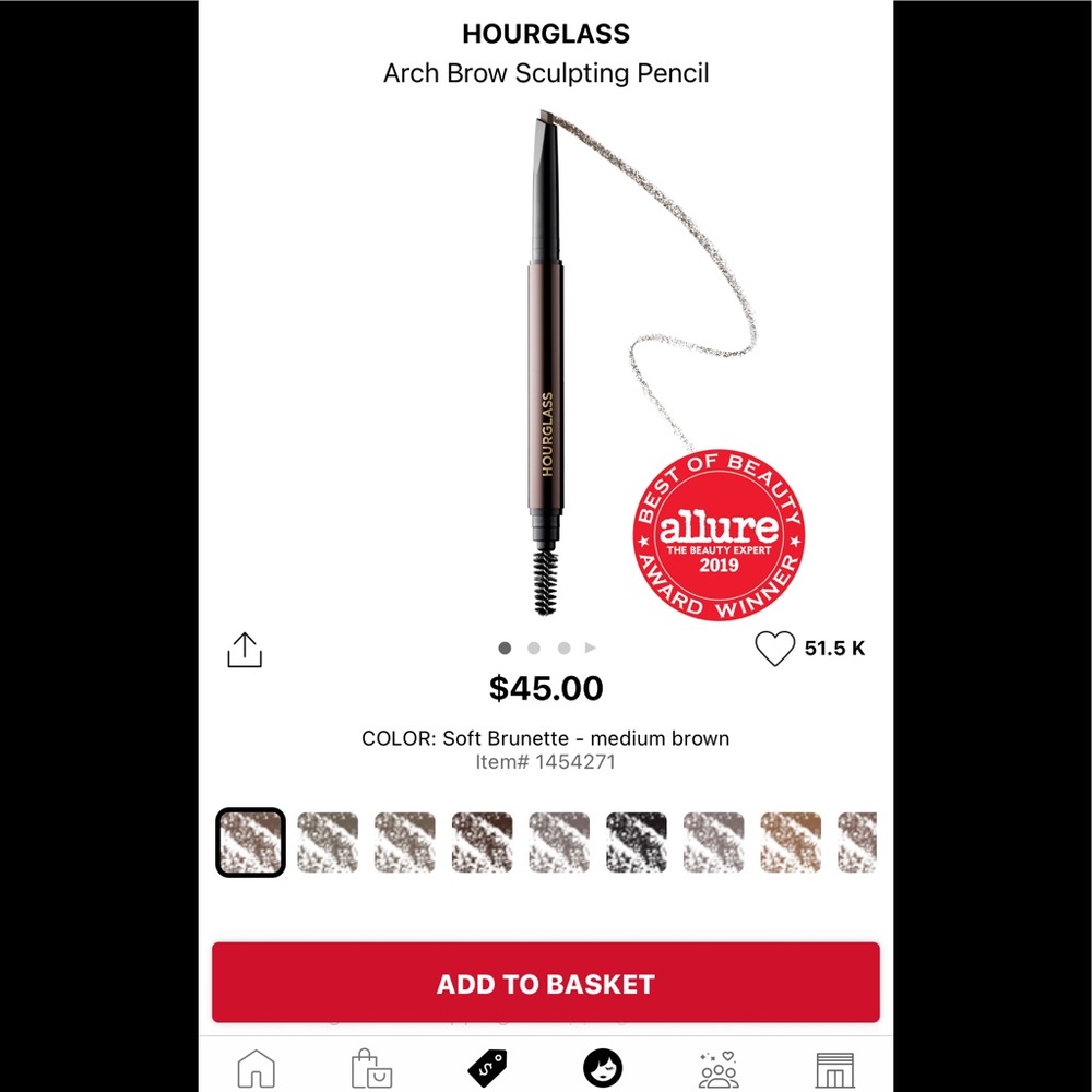 1 HOURGLASS  "Arch Brow Sculpting Pencil"